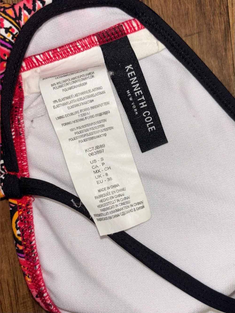 Kenneth Cole Bikini Size Small